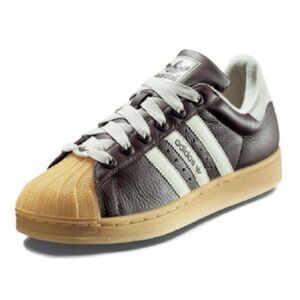VTG, 2005 Classic Rare Retro Adidas La marque Aux Leather Unixes Shoes Size 9.5